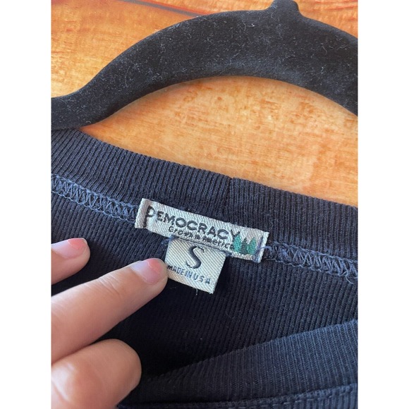 Simple Democracy Black 100% Cotton T Shirt Size S - Picture 2 of 4